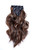 Extensiones de seda con clips onduladas largo 20" color 4/26