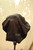 Gorro de Saten con banda ancha color negro