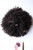 Cola de moño Afro kinky color #4 Castaño oscuro