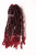 Cabello para crochet  Butterfly Locs Color 1BBG negro con Borgonia  largo 14 pulgadas