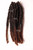 Cabello para crochet  Butterfly Locs Color 1B30  largo 14 pulgadas