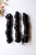 Cabello para trenzas French Pony Largo 24 Color 1B negro  3 piezas