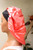Gorro de Saten con banda ancha color Salmon