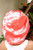 Gorro de Saten con banda ancha color Salmon