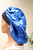 Gorro de Saten con banda ancha color Azul