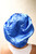 Gorro de Saten con banda ancha color Azul