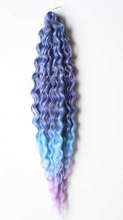 Cabello para trenzas y para Crochet Ariel Largo 22" color  TBLUE4