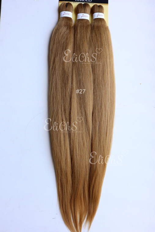 Cabello para trenzas Kanekalon Largo 36 color #27 paquete con 3 piezas