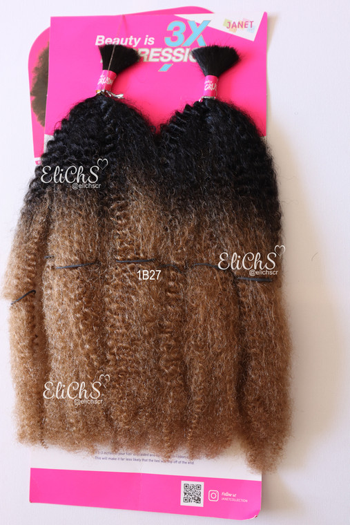 Cabello kinky afro color #1B27