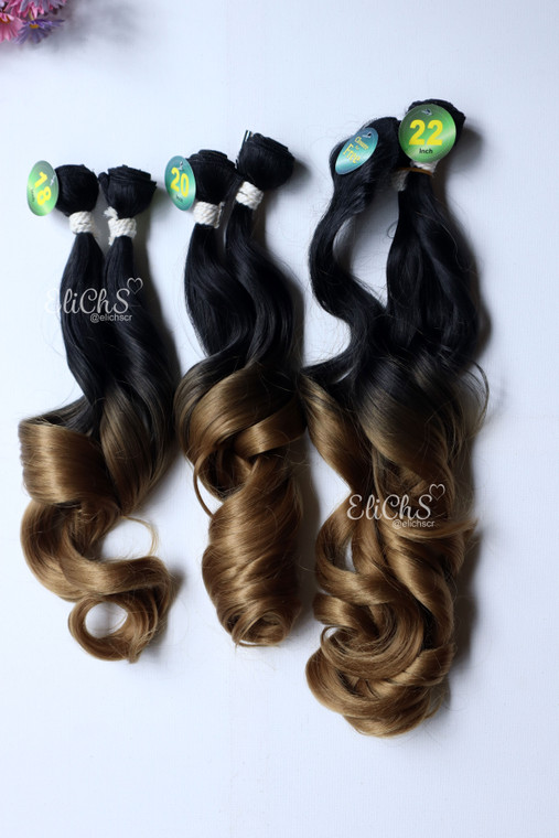 Cabello de seda Romance paquete con 6 piezas Color  1B27