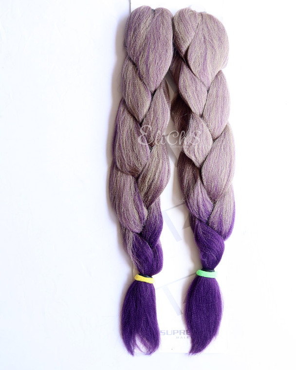 Cabello kanekalon premium color 24VIOLET Largo 24