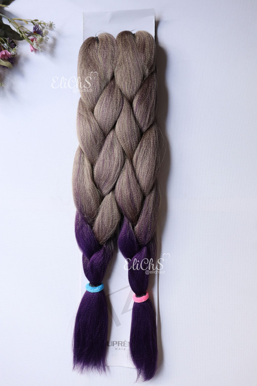 Cabello kanekalon premium color 24VIOLET Largo 24