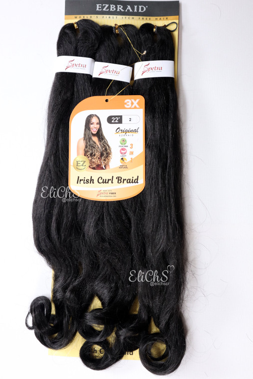 Cabello de seda para trenzas Irish curl Largo 22 color #2 Castaño bien oscuro Cabello de seda para trenzas Irish curl Largo 22 color #2 Castaño bien oscuro