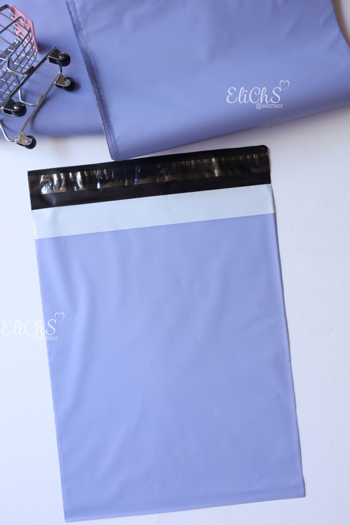 Bolsas para envío Biodegradable 50 unidades color Morado Claro tamaño 25cmx 37cm