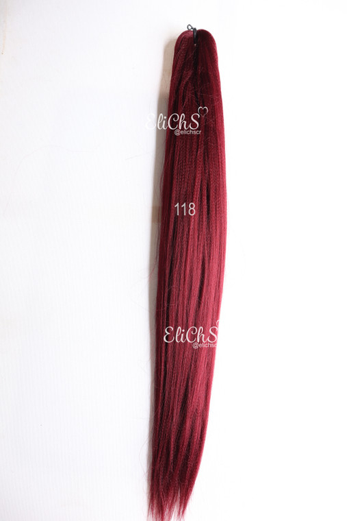 Cabello para trenzas Kanakekalon Premium Largo 26 color 118 Borgonia