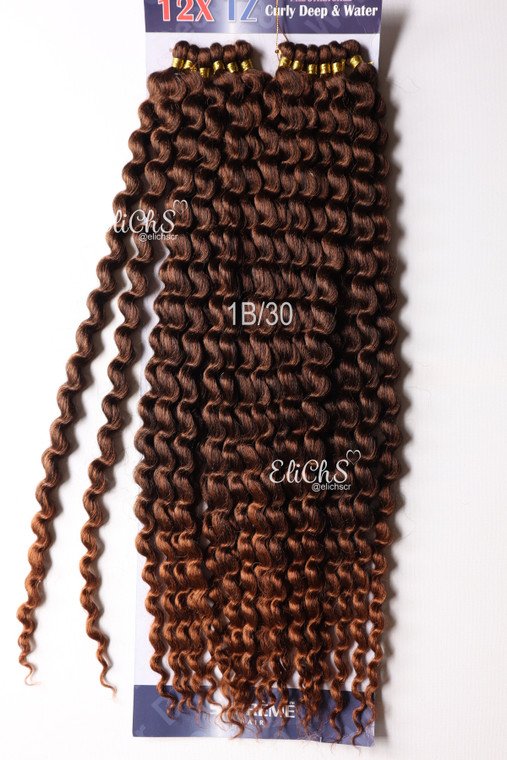 Cabello para trenzas Kanekalon 12x deep water Color #1B30 Largo 26 pulgadas