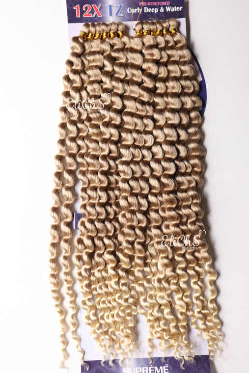 Cabello para trenzas Kanekalon 12x deep water Color #27/613 Largo 26 pulgadas