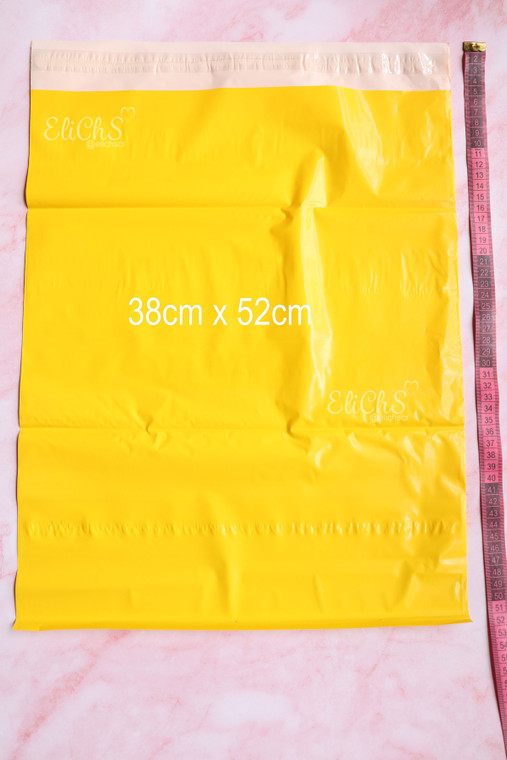 Bolsas para envíos 50 unidades tamaño 38cm de ancho x 52cm alto Color  Amarillo