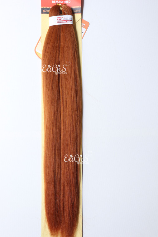 Cabello para trenzas Kanakekalon Premium Largo 26 color Ginger