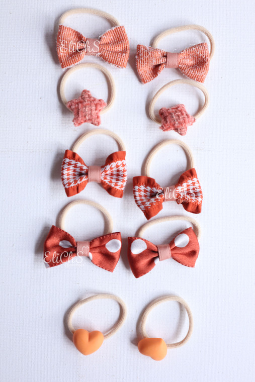 Set de colas para niñas Naranja #7629