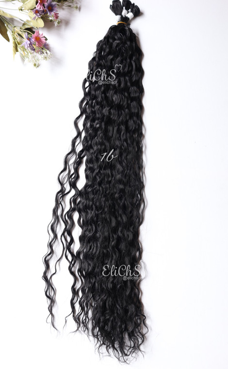 Extensiones de seda Colachas color 1B Largo 29