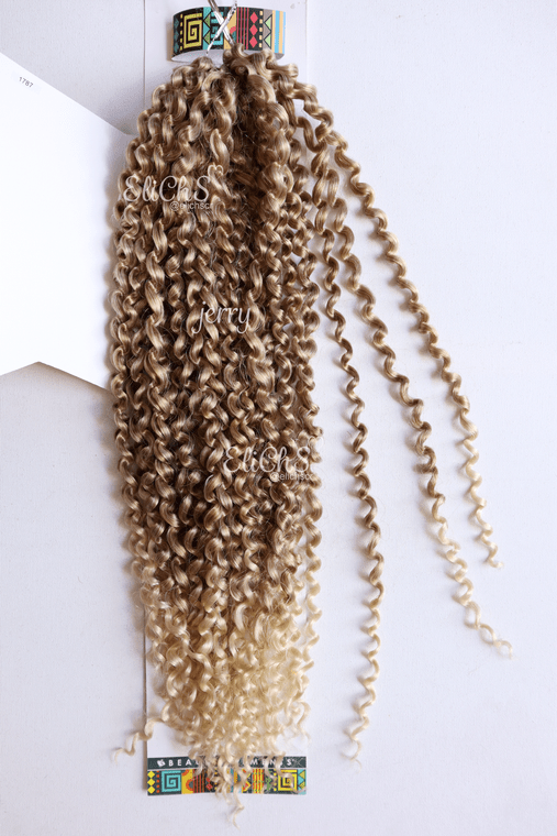 Cabello Para Crochet y para trenzas Jerry Curl Color #27613