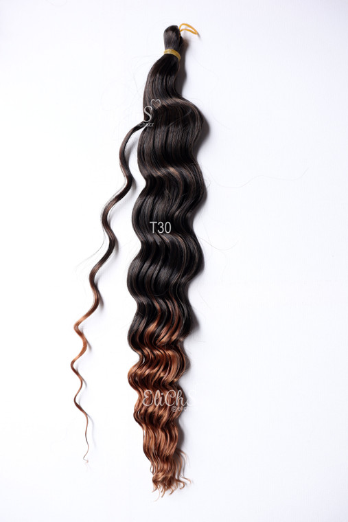 Cabello para trenzas y crochet Loose Deep largo 20 pulgadas color #T30