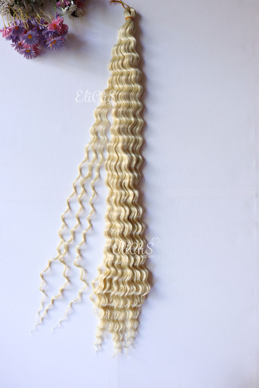 Cabello para crochet o para trenzas Deep wave Largo 30 color  #613