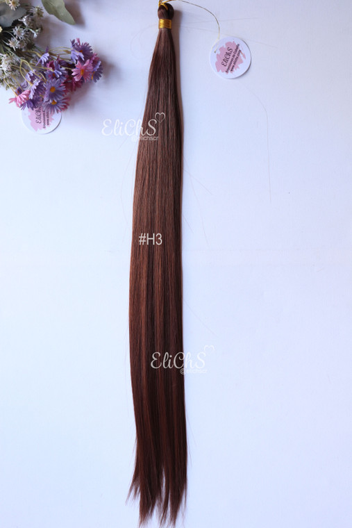 Cabello para trenzas de seda Bone largo 28 pulgadas color #H3