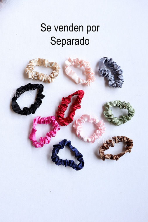 Scrunchies de saten  (Se vende por unidad)