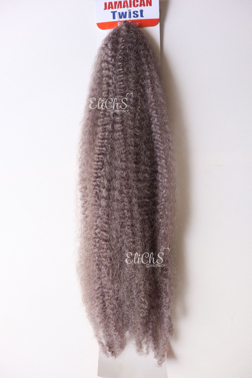 Cabello para trenzas y crochet Jam afro color Morado pastel y platino