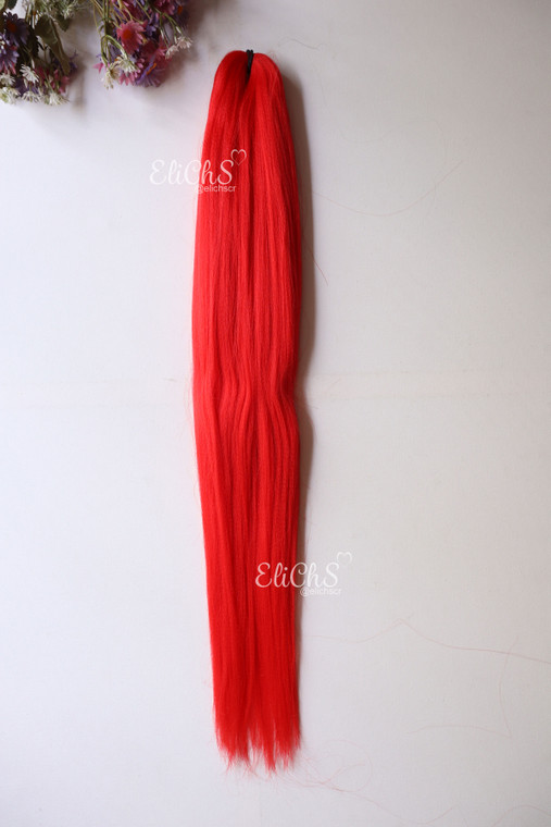 Cabello para trenzas Kanakekalon Premium Largo 26 color Rojo