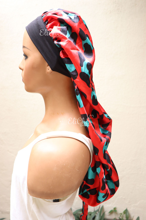 Gorro de Saten color Red Leo