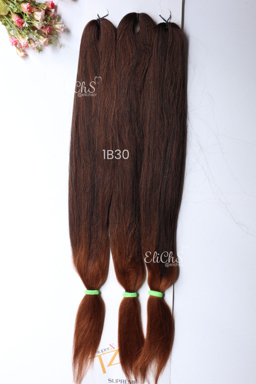 Cabello para Trenzas kanekalon premium largo 30 Color 1B30