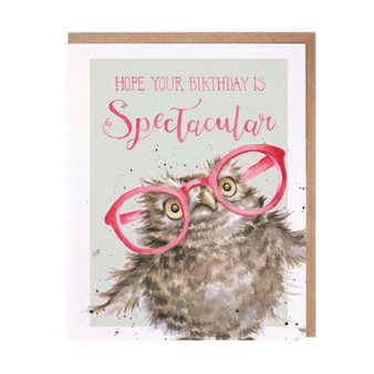 Wrendale Spectacular Owl Birthday Card