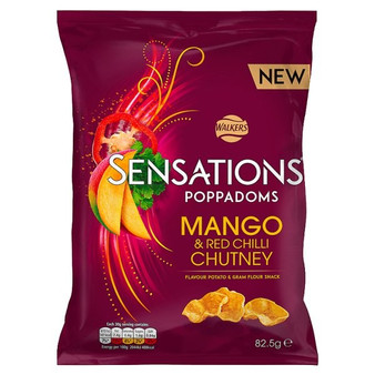 Walkers Sensations Poppadoms Mango & Red Chili Chutney Crisps