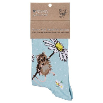 Wrendale Socks Blue, Mouse