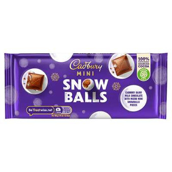 Chocolate Cadbury Mini Snow Balls Bar
