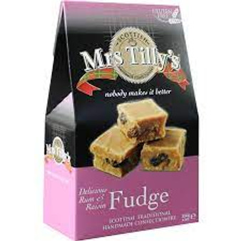 Mrs Tilly's Rum & Raisin Homestyle Fudge