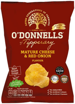 O'Donnells Mature Cheese & Red Onion Crisps