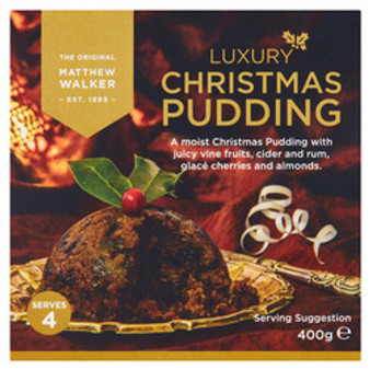 Pudding Matthew Walker Luxury Christmas Pudding 400g Pudding Matthew Walker Luxury Christmas Pudding 400g