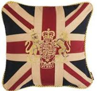 Union Jack Crest Cushion 12 x 12