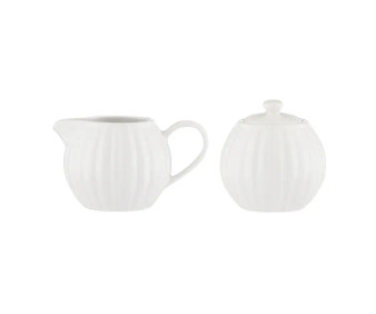Luxe Milk Jug & Sugar Bowl White Prince & Kensington