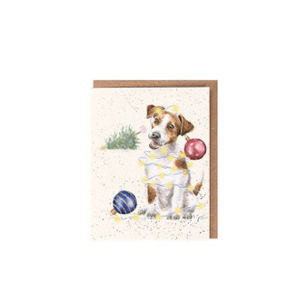 Wrendale Christmas Jack Russell Card smal
