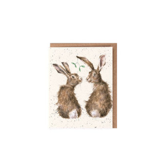 Wrendale Christmas Hare Card small Wrendale Christmas Hare Card small