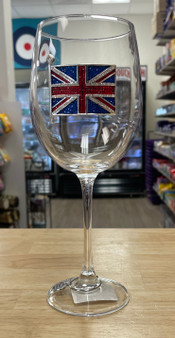 The Queen's Jewels Union Jack Stem Wine Glass