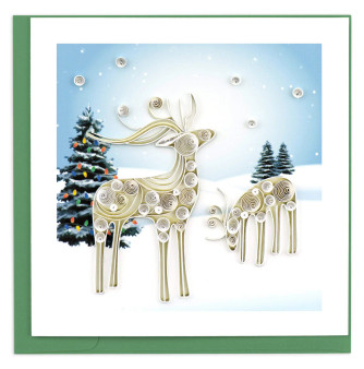 Gift Reindeer Quilling Card Gift Reindeer Quilling Card