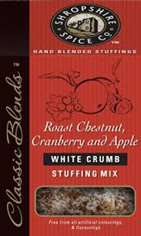 Grocery Shropshire Spice Co Roast Chestnut, Cranberry & Apple white crumb Stuffing Mix
