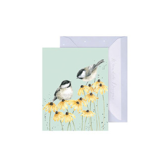 Wrendale Enclosute Card Chickadees