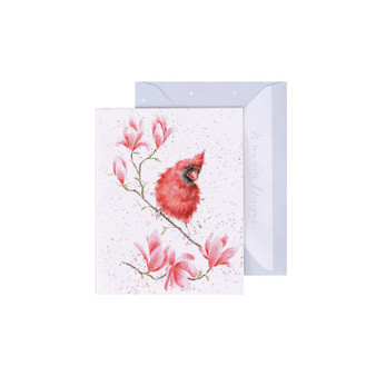 Wrendale Enclosure Card Cardinal Bird